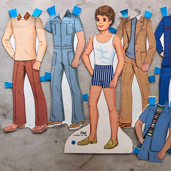 Other - THE SUNSHINE FUN FAMILY Paper Doll Set by Mattel